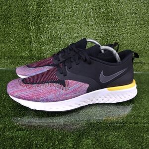 Nike Odyssey React Flyknit 2 Black Multicolor Running Shoes Men Size 10.5